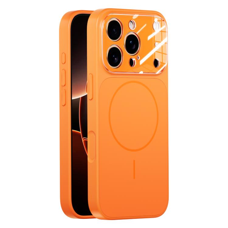 For iPhone 17 Pro Liquid Silicone Transform 17 Series Magnetic Phone Case(Orange)