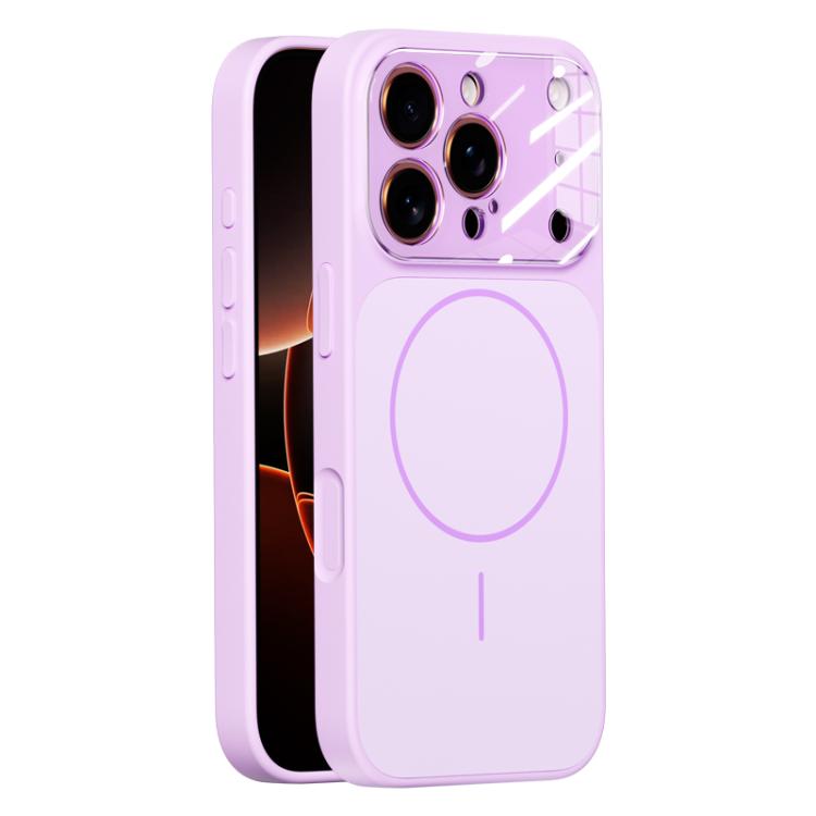 For iPhone 17 Pro Liquid Silicone Transform 17 Series Magnetic Phone Case(Purple)