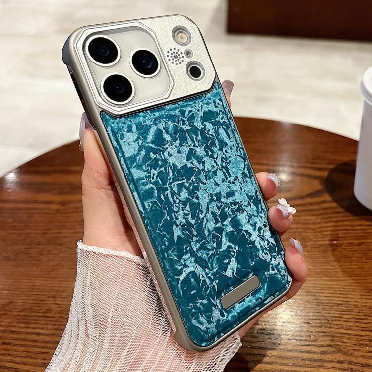 For iPhone 17 Pro Magnetic 3D Illusory Color Leather Texture Phone Case(Blue)