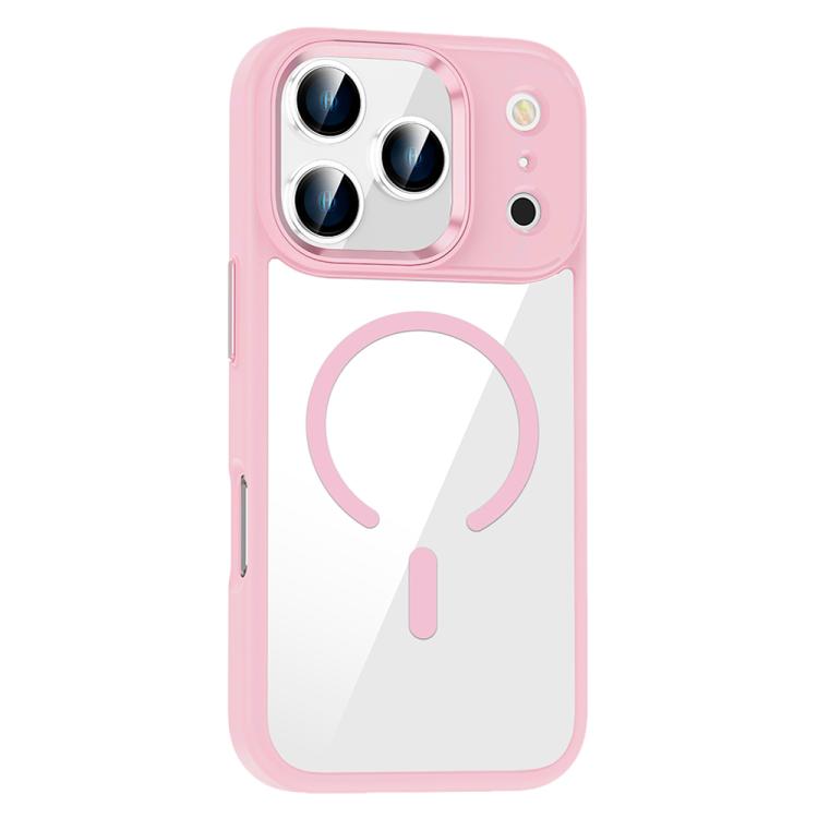 For iPhone 17 Pro MagSafe Anti-fingerprint Highly Transparent PC Phone Case(Pink)