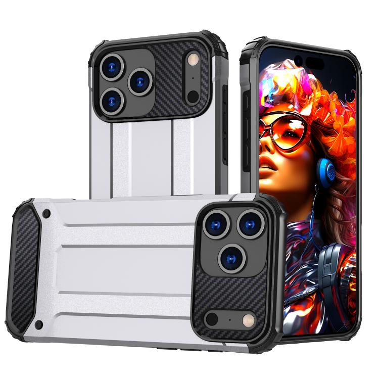 For iPhone 17 Pro Max Magic Armor TPU Phone Case(Silver)