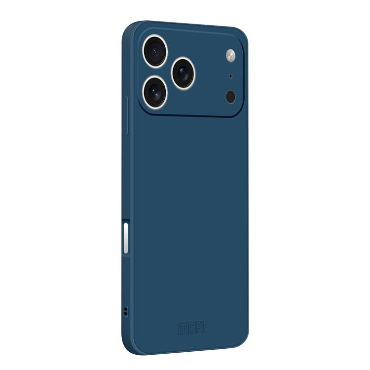For iPhone 17 Pro MOFI Caring Soft Shell Liquid Silicone Skin Feel Phone Case(Blue)