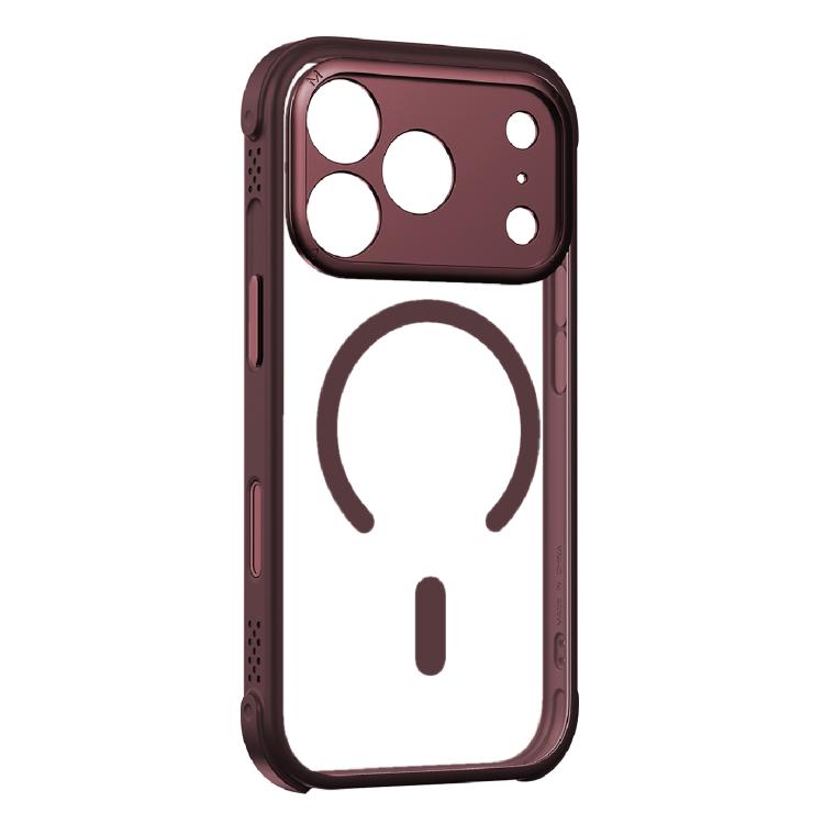 For iPhone 17 Pro MOMAX Airbag Shockproof MagSafe Phone Case(Red)