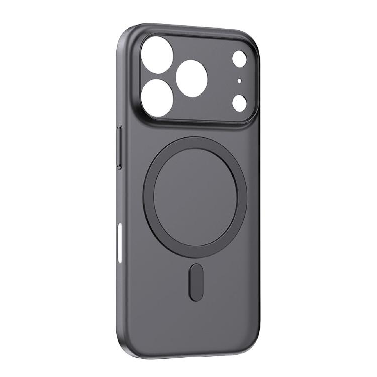 For iPhone 17 Pro MOMAX Ultra-thin Magnetic MagSafe PC Phone Case(Transparent Black)