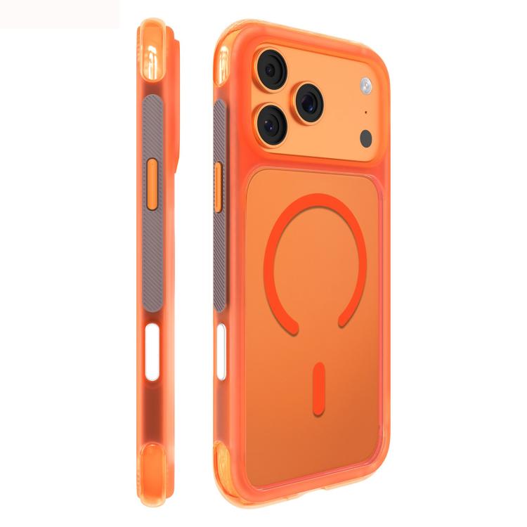 For iPhone 17 Pro Mutural AirShield Series Magnetic Phone Case(Orange)
