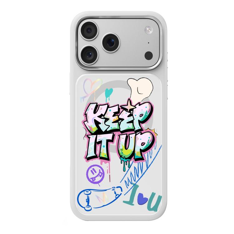 For iPhone 17 Pro Mutural Graffiti Series Magnetic Phone Case(Keep It Up)