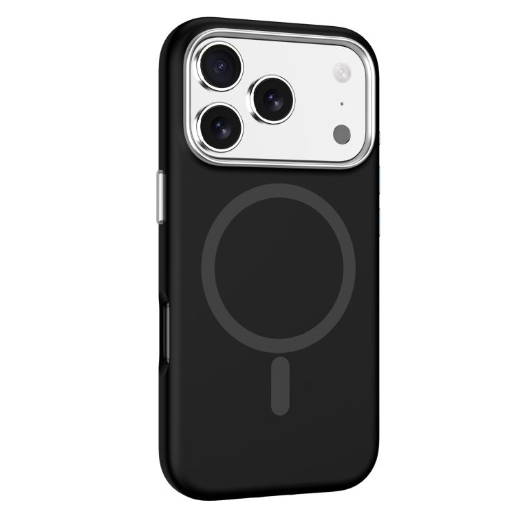 For iPhone 17 Pro Mutural Karen Series Liquid Silicone MagSafe Phone Case(Black)