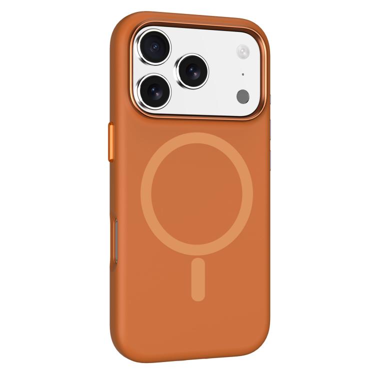 For iPhone 17 Pro Mutural Karen Series Liquid Silicone MagSafe Phone Case(Orange)
