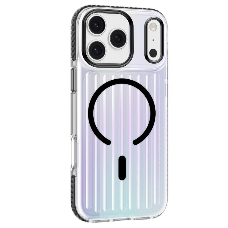 For iPhone 17 Pro Mutural Luggage Rainbow MagSafe Phone Case(Black)