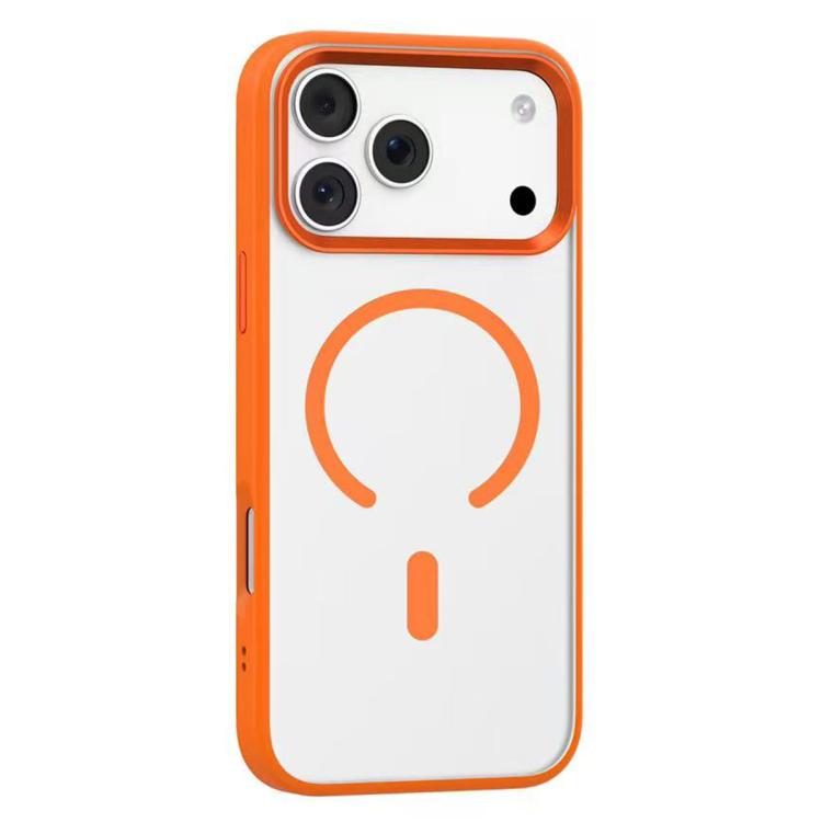 For iPhone 17 Pro Mutural Mist MagSafe Series Magnetic PC Hybrid TPU Phone Case(Orange)
