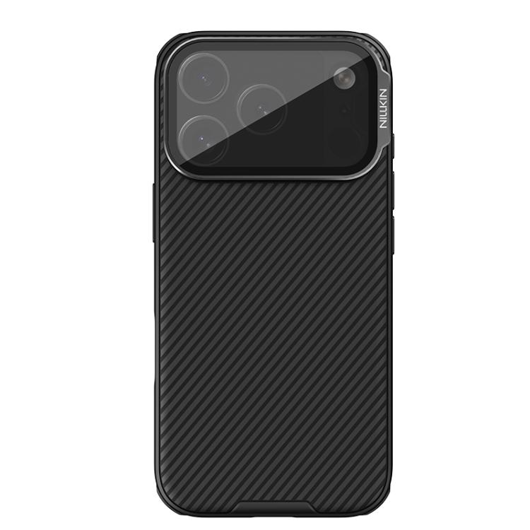 For iPhone 17 Pro NILLKIN Black Mirror Prop CD Texture Transparent Mirror Cover Phone Case(Black)
