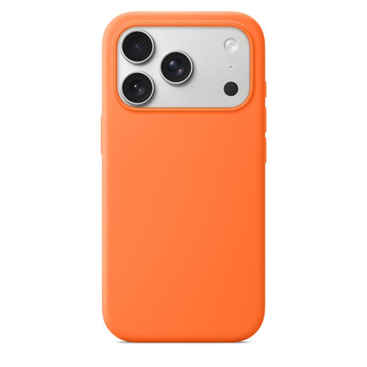 For iPhone 17 Pro Official Lanyard Hole Liquid Silicone Phone Case(Orange)