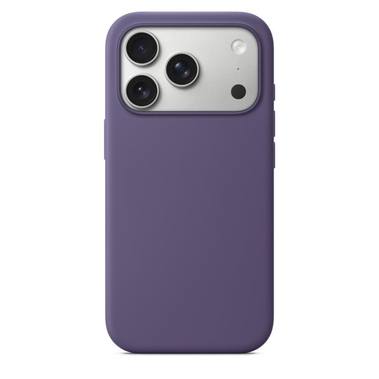 For iPhone 17 Pro Official Lanyard Hole Liquid Silicone Phone Case(Purple)