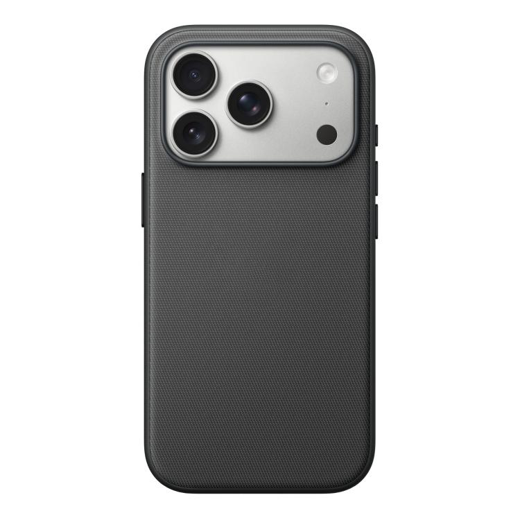 For iPhone 17 Pro Official Tech Fabric Texture Side-Stick TPU Magsafe Phone Case with AI Camera Button(Black)