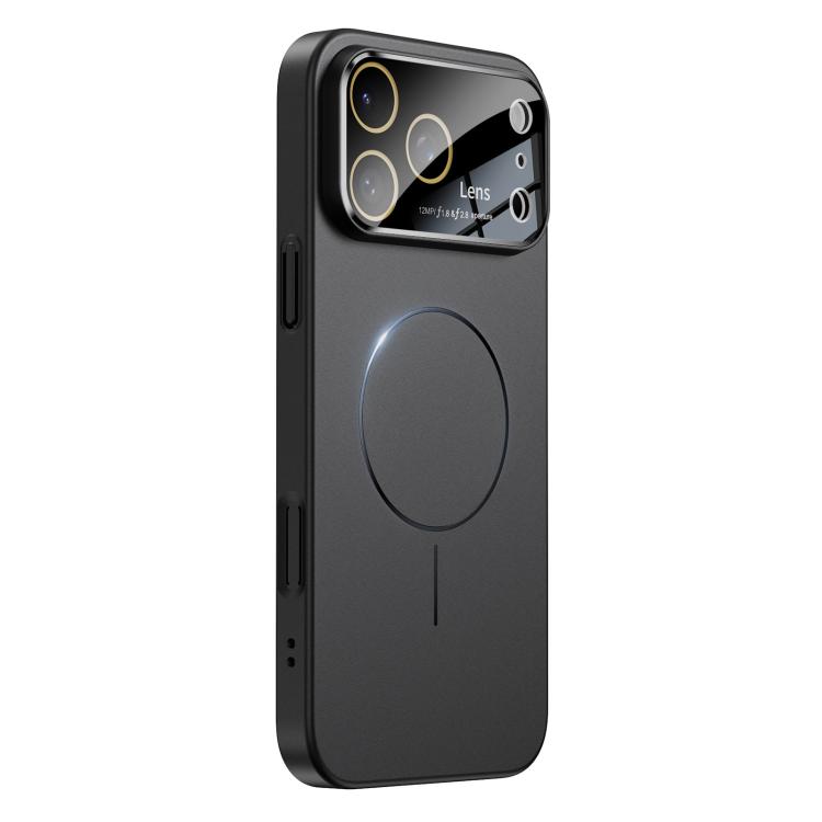For iPhone 17 Pro Oil-sprayed Skin Feel Magsafe Shockproof Phone Case(Black)