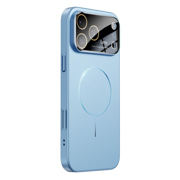 For iPhone 17 Pro Oil-sprayed Skin Feel Magsafe Shockproof Phone Case(Blue)