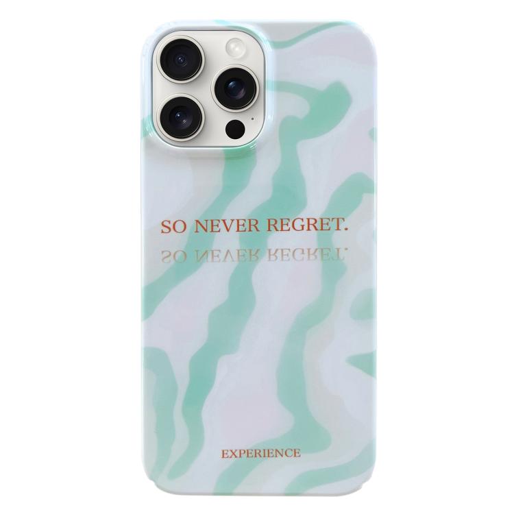 For iPhone 17 Pro Painted Pattern PC Phone Case(Matcha Green)