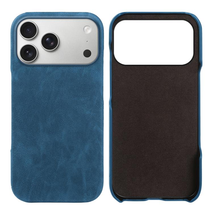 For iPhone 17 Pro Retro-skin Magnetic Vegan Leather Back Phone Case(Deep Blue)