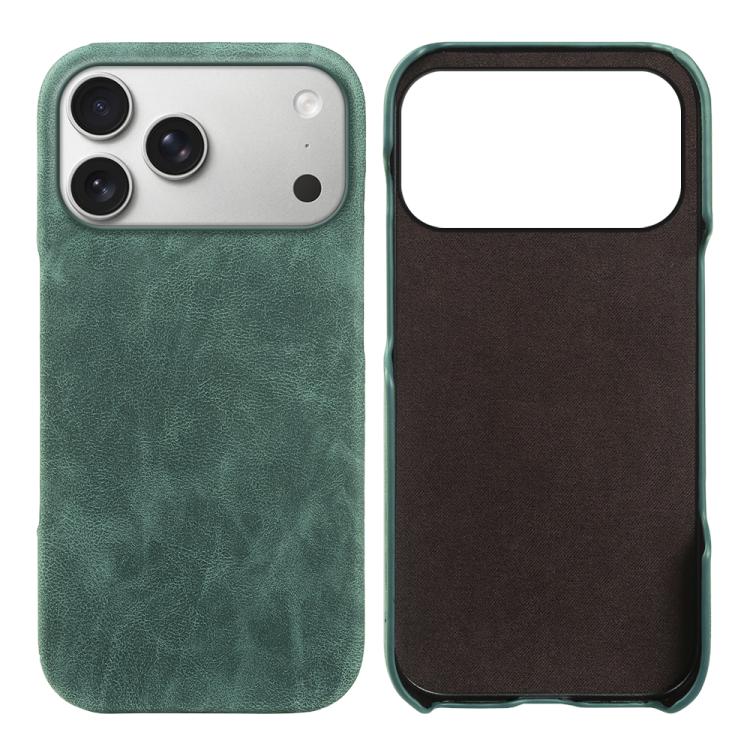 For iPhone 17 Pro Retro-skin Magnetic Vegan Leather Back Phone Case(Green)