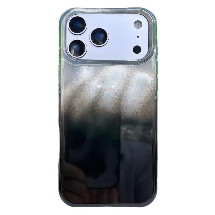 For iPhone 17 Pro Rounded Edge IMD Pattern TPU Phone Case(Black White)