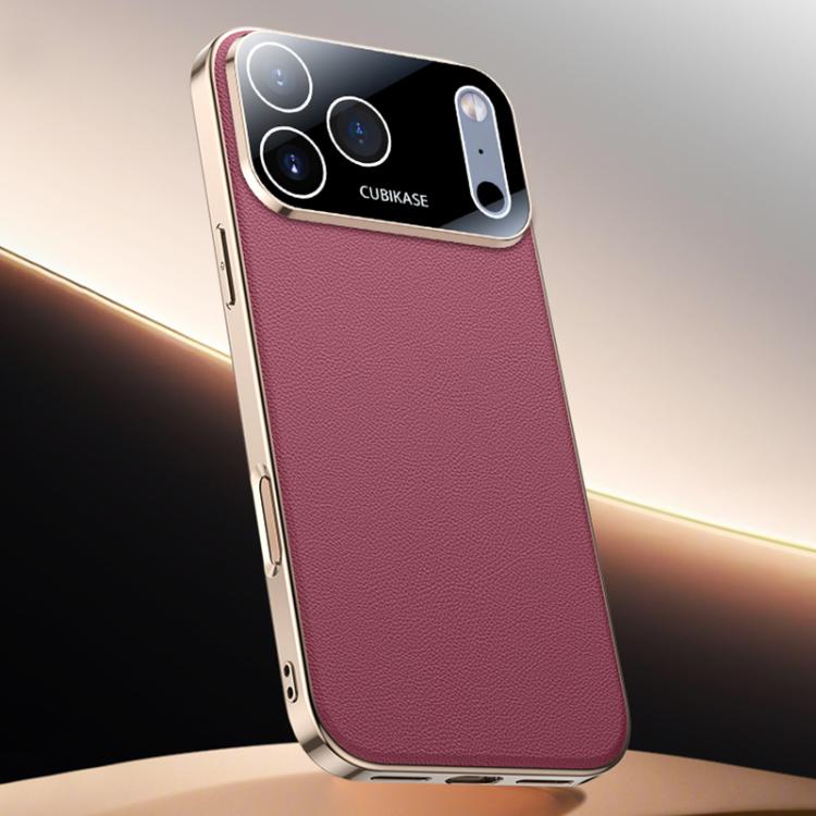 For iPhone 17 Pro Skin Feel Leather Texture Cooling Phone Case(Red)