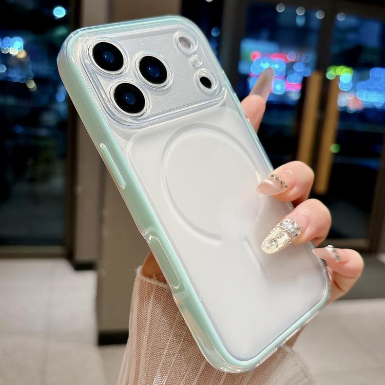 For iPhone 17 Pro Skin Feel Matte 2 in 1 Shockproof Phone Case(Mint Green)