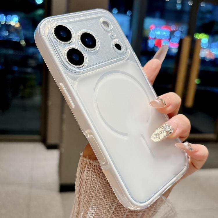 For iPhone 17 Pro Skin Feel Matte 2 in 1 Shockproof Phone Case(White)