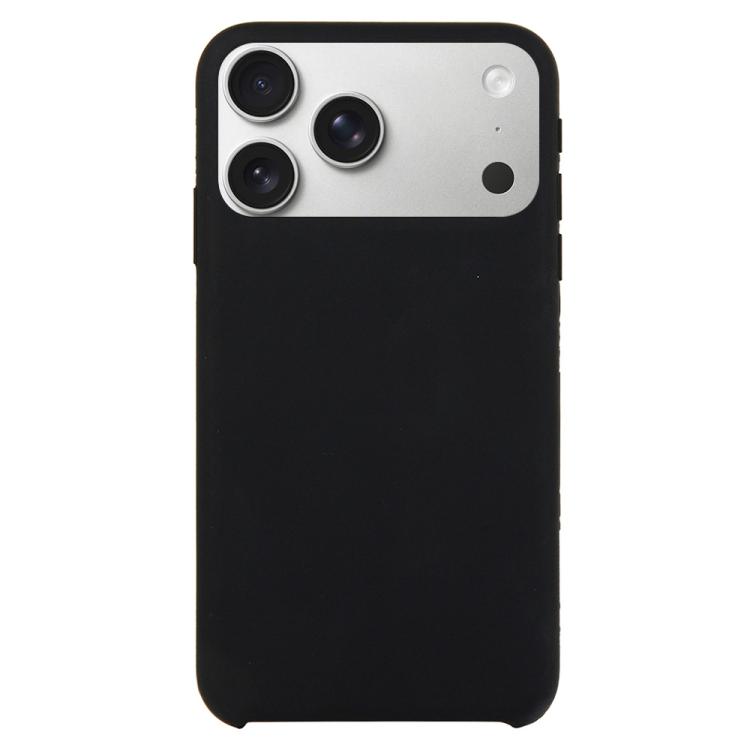 For iPhone 17 Pro Solid Silicone Phone Case(Black)