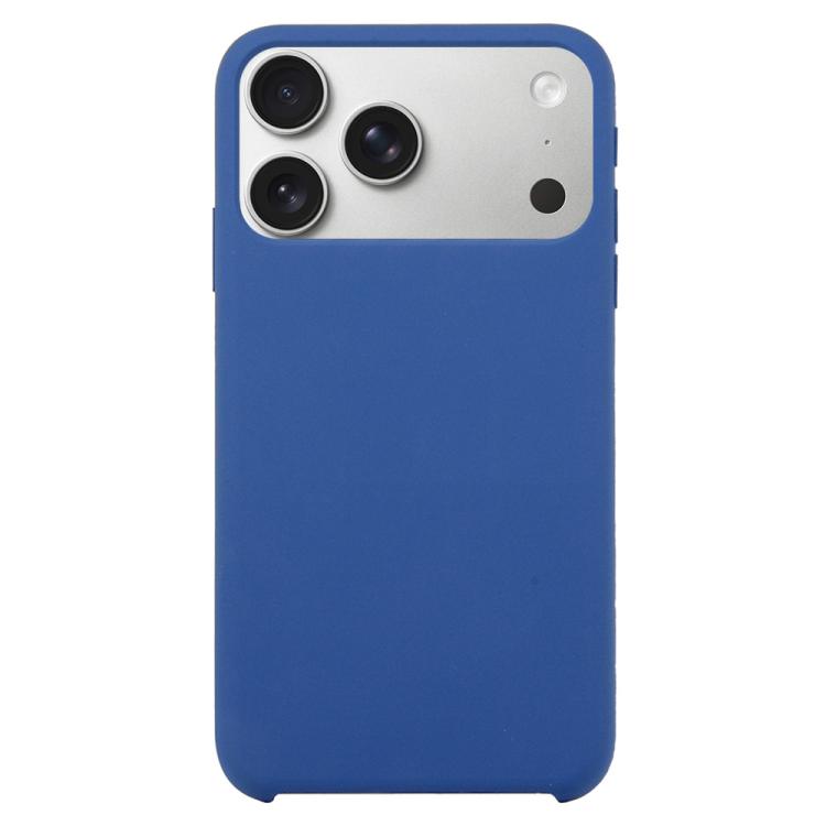 For iPhone 17 Pro Solid Silicone Phone Case(Blue)