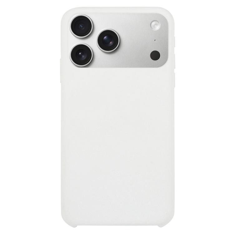 For iPhone 17 Pro Solid Silicone Phone Case(White)