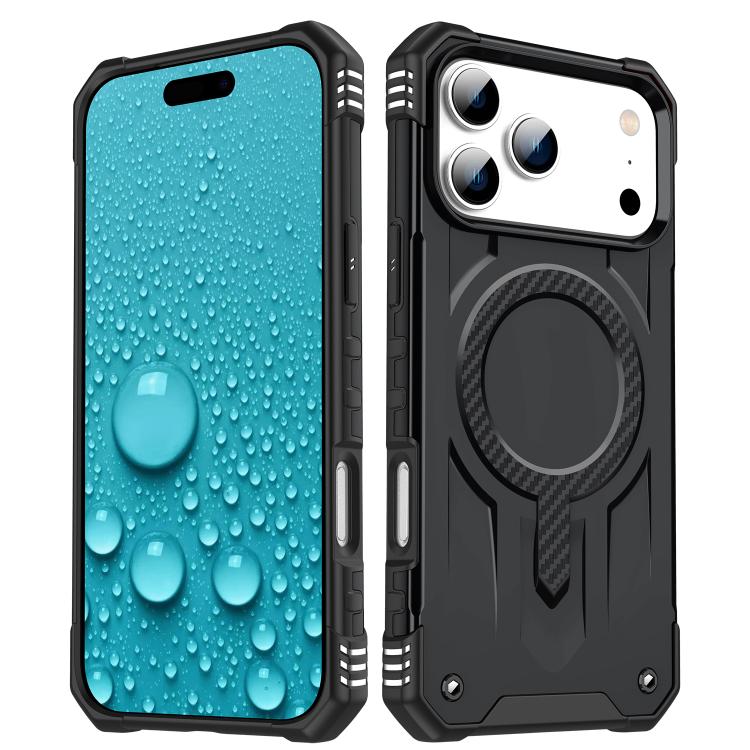 For iPhone 17 Pro Straship MagSafe TPU Hybrid PC Phone Case(Black)