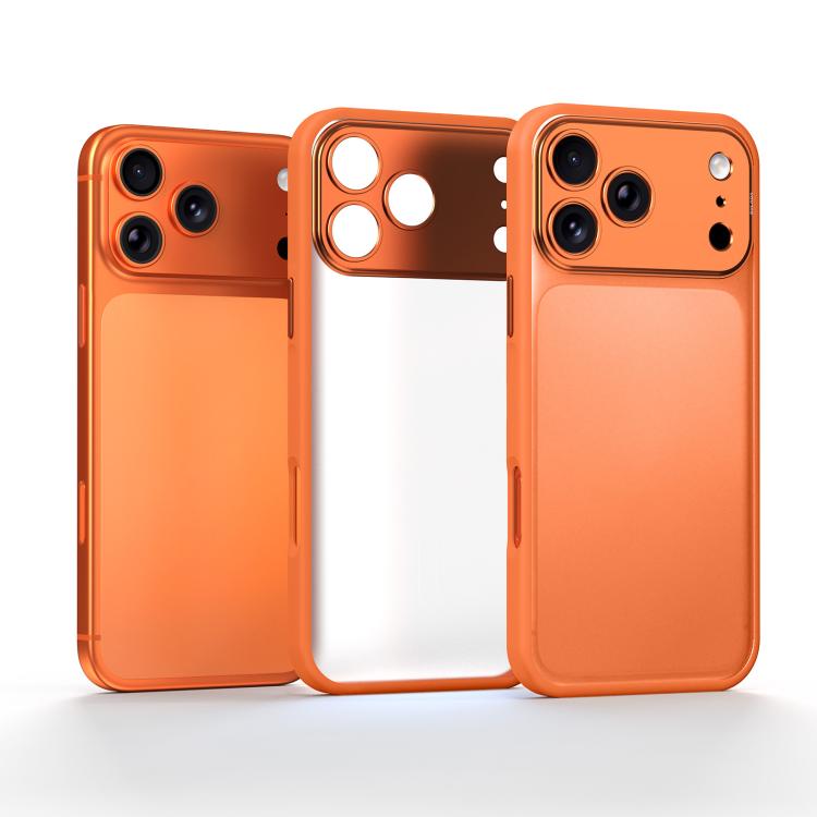 For iPhone 17 Pro SULADA Transforms Into 17 Pro Semi-Transparent Matte Shockproof Phone Case(Orange)