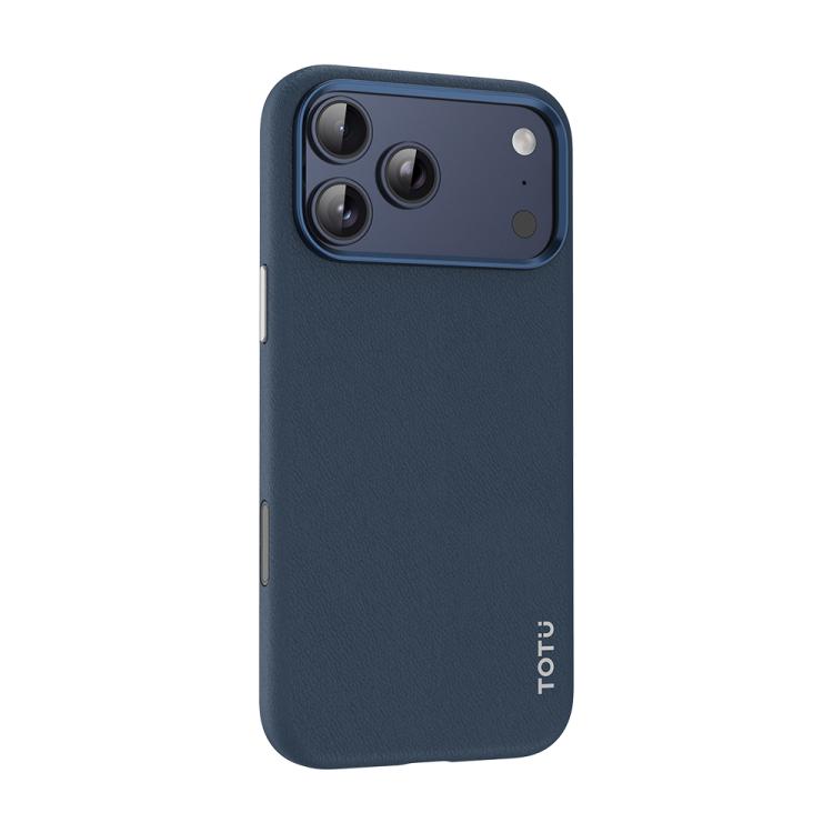 For iPhone 17 Pro TOTU PC-17 Vegan Leather MagSafe Magnetic Phone Case(Blue)