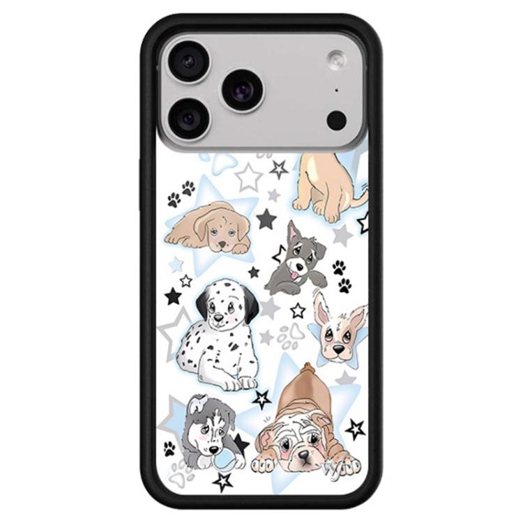 For iPhone 17 Pro WildFlow Cartoon Party Series Pattern Phone Case(Puppy Party)