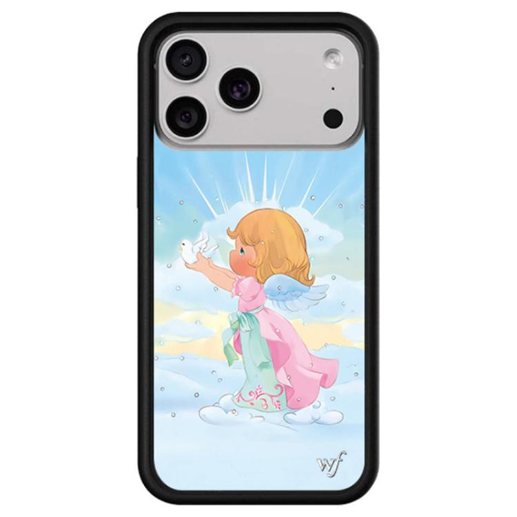 For iPhone 17 Pro WildFlow Fairy Tales Series Pattern Phone Case(Angel)