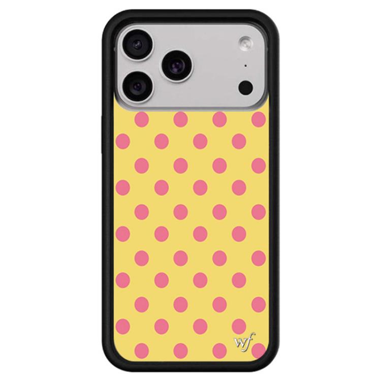 For iPhone 17 Pro WildFlow Party Series Pattern Phone Case(Yellow Dots)