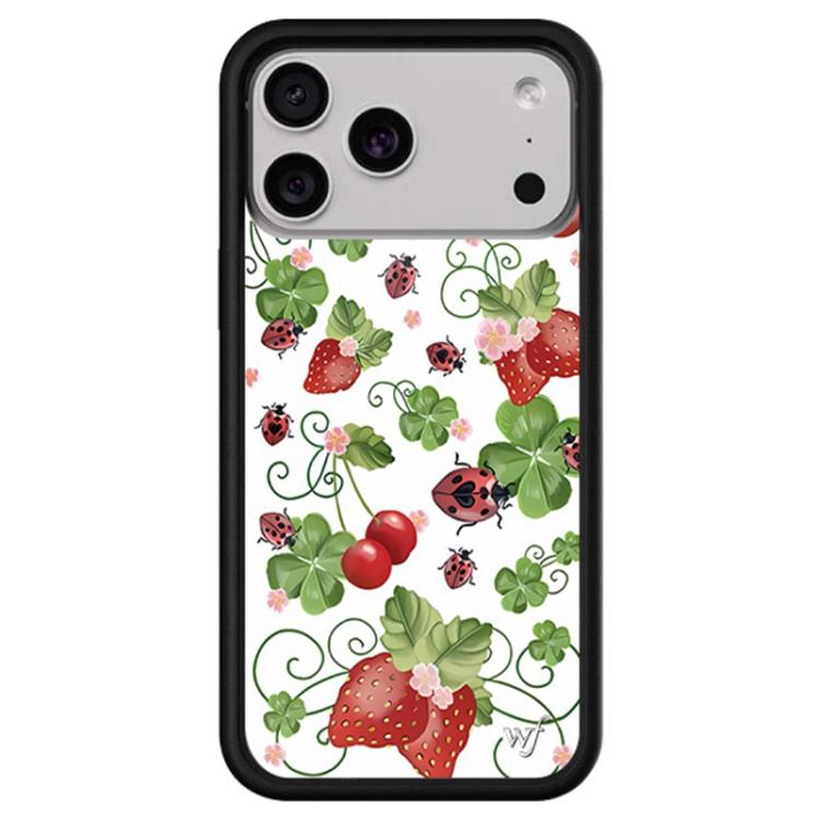 For iPhone 17 Pro WildFlow Stars Series Pattern Phone Case(Insects Berries)