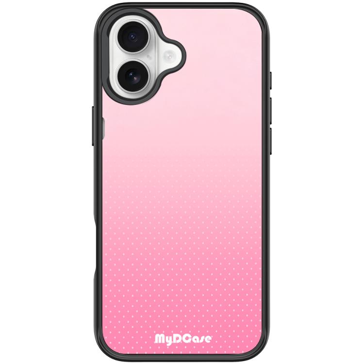 For iPhone 17 Rose Red Dots Pattern Magnetic Phone Case(Black)