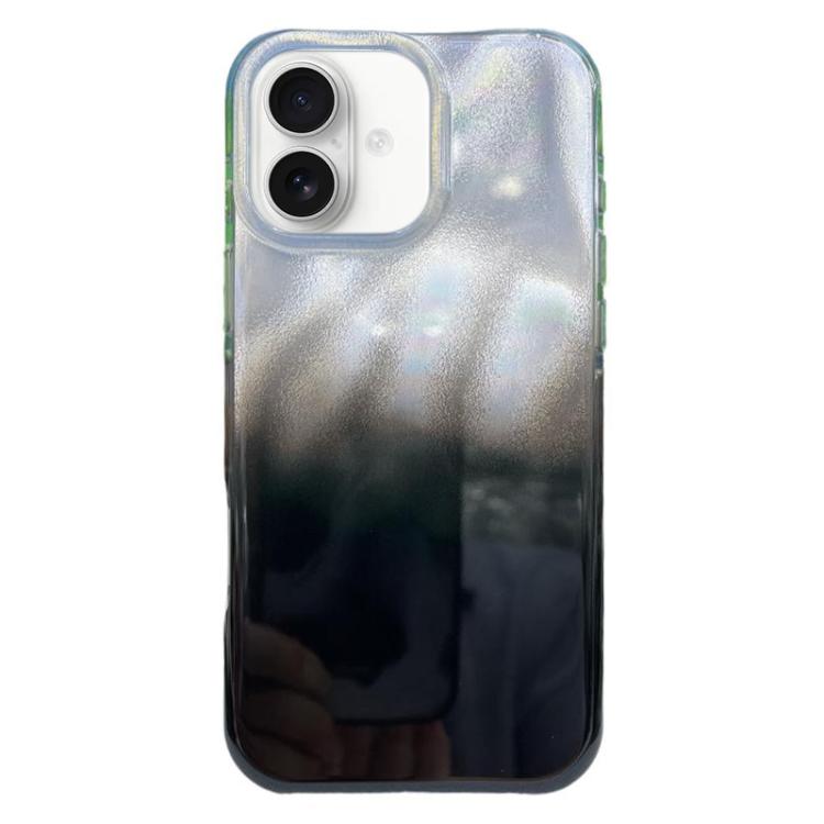 For iPhone 17 Rounded Edge IMD Pattern TPU Phone Case(Black White)