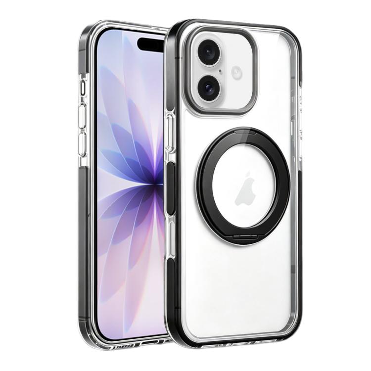 For iPhone 17 Stress Relief Holder Magnetic Phone Case(Black)