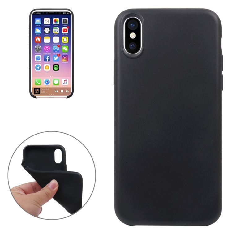 For iPhone 8 Classic Smooth Surface Soft TPU Protective Case, Small Quantity Recommended Before iPhone 8 Launching(Black)