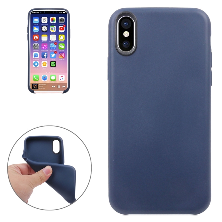 For iPhone 8 Classic Smooth Surface Soft TPU Protective Case, Small Quantity Recommended Before iPhone 8 Launching(Blue)