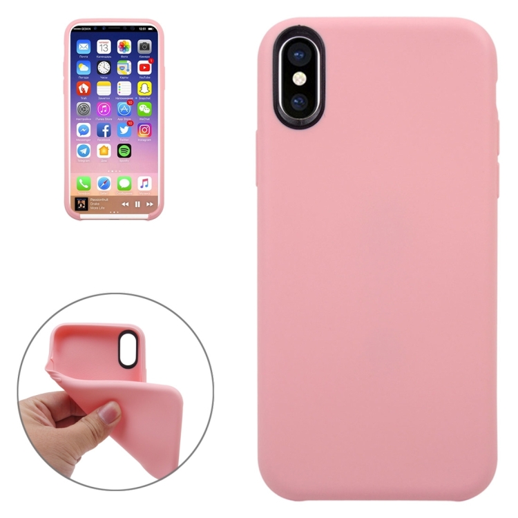 For iPhone 8 Classic Smooth Surface Soft TPU Protective Case, Small Quantity Recommended Before iPhone 8 Launching(Pink)