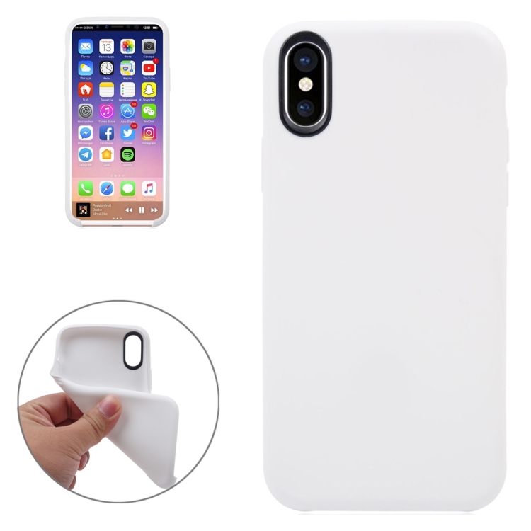 For iPhone 8 Classic Smooth Surface Soft TPU Protective Case, Small Quantity Recommended Before iPhone 8 Launching(White)