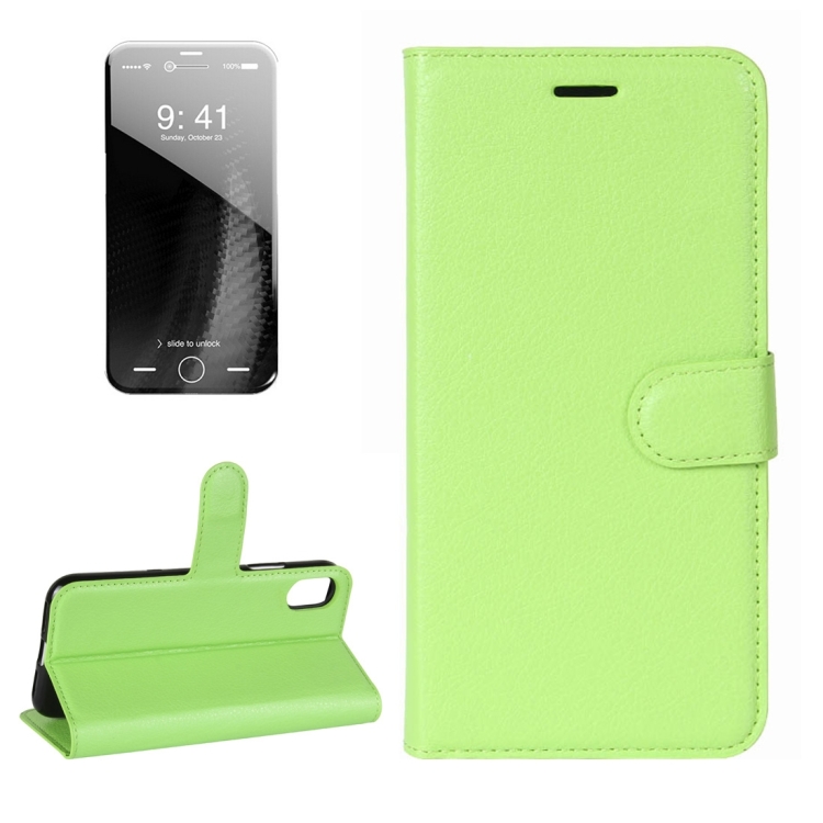 For iPhone 8 Litchi Texture Horizontal Flip Leather Case with Holder & Card Slots & Wallet, Small Quantity Recommended Before iPhone 8 Launching(Green)