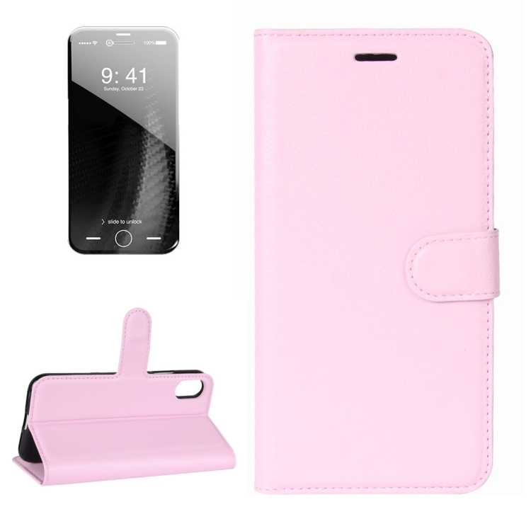 For iPhone 8 Litchi Texture Horizontal Flip Leather Case with Holder & Card Slots & Wallet, Small Quantity Recommended Before iPhone 8 Launching(Pink)