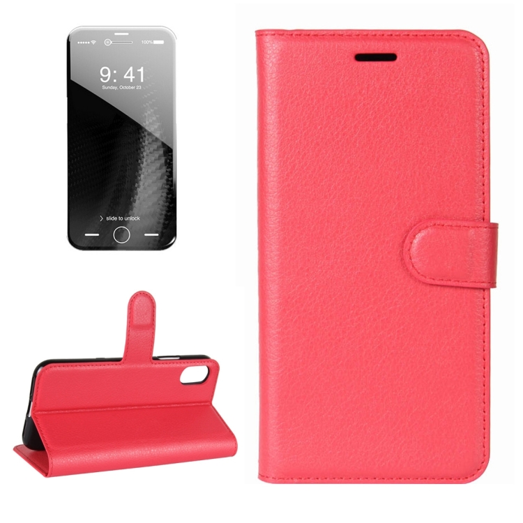 For iPhone 8 Litchi Texture Horizontal Flip Leather Case with Holder & Card Slots & Wallet, Small Quantity Recommended Before iPhone 8 Launching(Red)