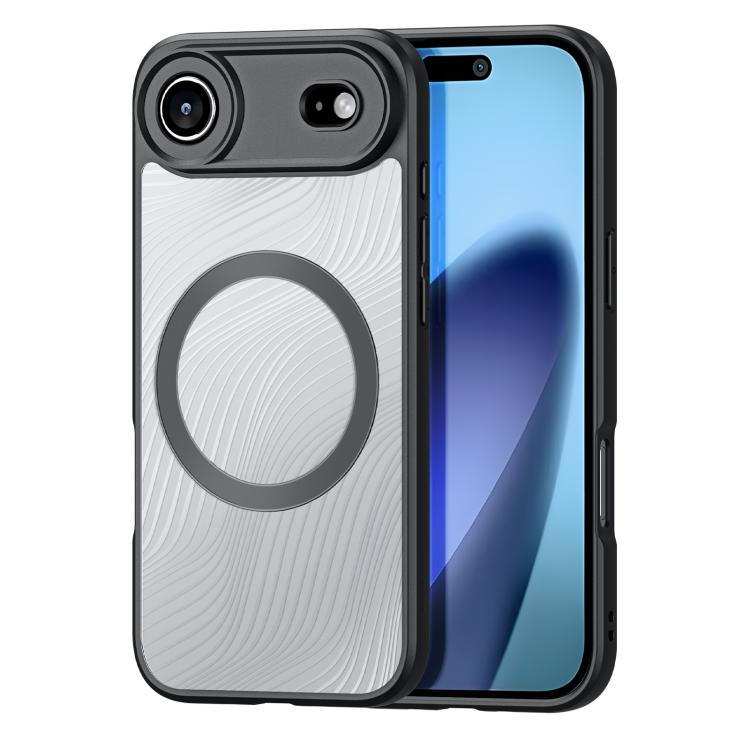 For iPhone Air DUX DUCIS Aimo Mag Series TPU + PC MagSafe Frosted Feel Phone Case(Black)