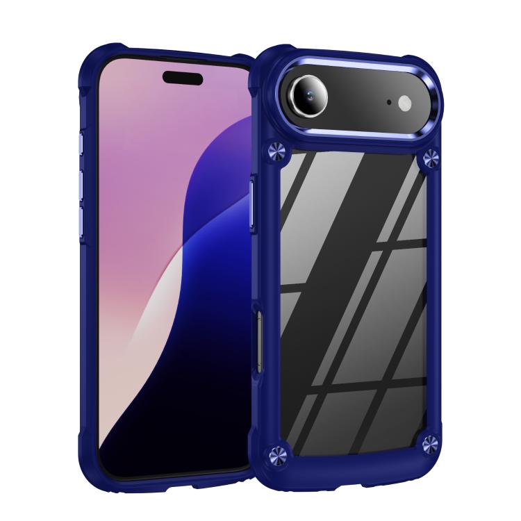 For iPhone Air TPU + PC Lens Protection Phone Case(Blue)