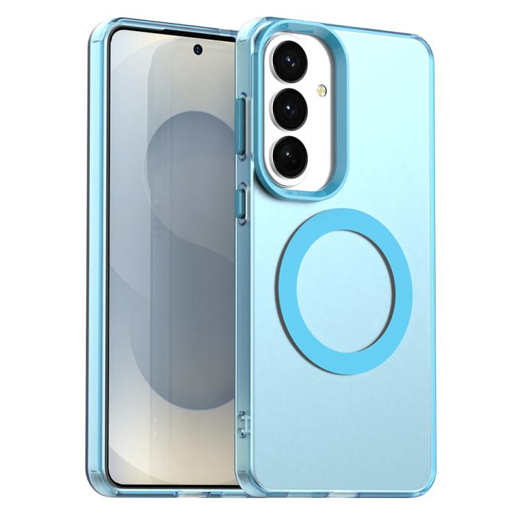 For Samsung Galaxy S26 5G Candy Magsafe PC Hybrid TPU Phone Case(Blue)